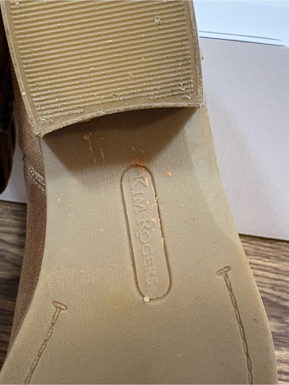 Kim Rogers Pamila Western Boho Faux Suede Ankle Booties Taupe 7.5 - Picture 12 of 12